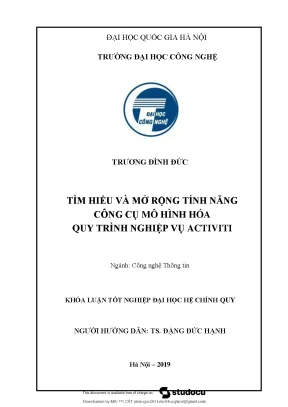 Tìm hiểu và mở rộng tính năng công cụ mô hình hóa quy trình nghiệp vụ activiti