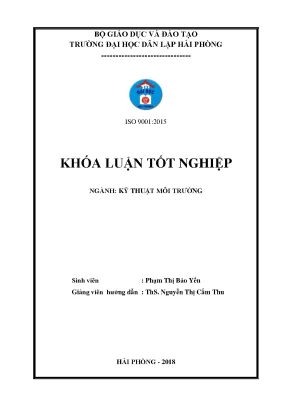 Hiện trạng hệ thống xử lý nước thải tại khách sạn sea star bước đầu đánh giá khả năng tiếp nhận của sông cấm