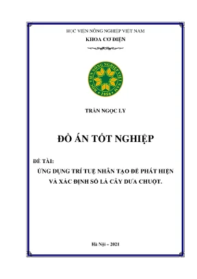 Ứng dụng trí tuệ nhân tạo để phát hiện và xác định số lá cây dưa chuột