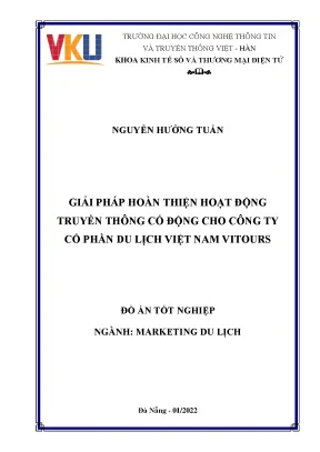Giải pháp hoàn thiện hoạt động truyền thông cổ động cho công ty cổ phần du lịch việt nam vitours