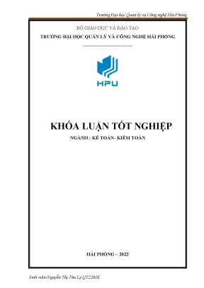 Khóa luận tốt nghiệp hoàn thiện công tác kế toán doanh thu chi phí và xác định kết quả kinh doanh tại công ty tnhh sản xuất và dịch vụ hoa long