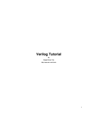 Verilog tutorial