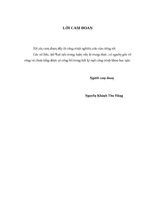 Luận văn thạc sĩ phân tích hiệu quả hoạt động tại công ty cổ phần thương mại du lịch đầu tư cù lao chàm lv