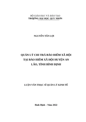 0546 quản lý chi trả bảo hiểm xã hội tại bảo hiểm xã hội huyện an lão tỉnh bình định luận văn tốt nghiệp