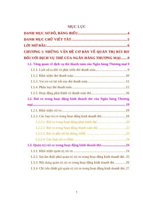 Luận văn thạc sĩ quản trị rủi ro trong hoạt động kinh doanh thẻ tín dụng tại ngân hàng tmcổ phần ngoại thương việt nam sở giao dịch