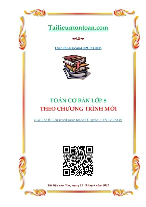 Các chuyên đề toán 8 theo chương trình mới