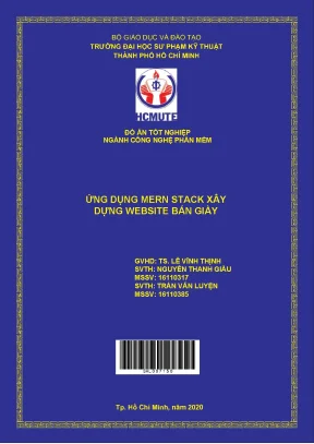 Ứng dụng mern stack xây dựng wesite bán giày
