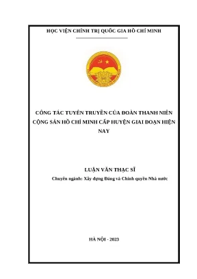 Luận văn về công tác tuyên truyền về đoàn thanh niên cấp huyện