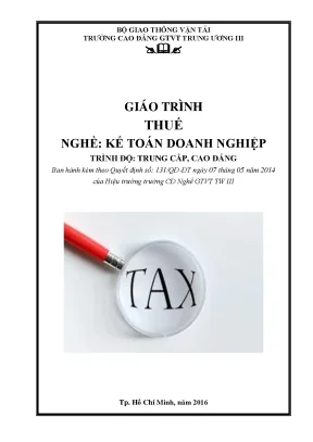 Giao trinh thuế cập nhật