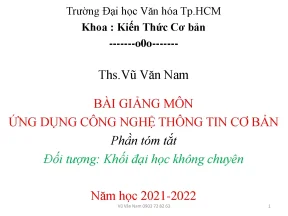 Ms word 10 ứng dụng cntt cơ bản vhs