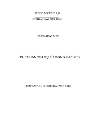 0639 phát hiện tin giả sử dụng học máy luận văn tốt nghiệp