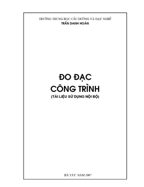 Giáo trình đo đạc công trình thực hành trắc địa