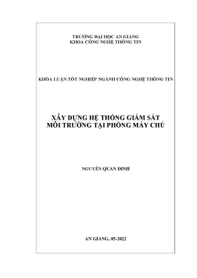 Xây dựng hệ thống giám sát môi trường tại phòng máy chủ