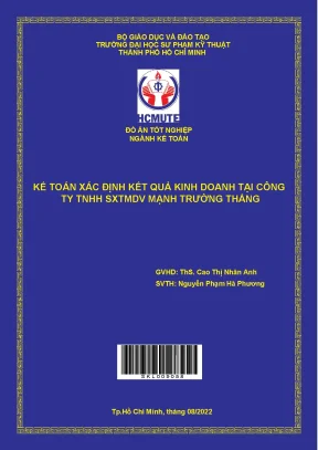Kế toán xác định kết quả kinh doanh tại công ty tnhh sxtmdv mạnh trường thắng