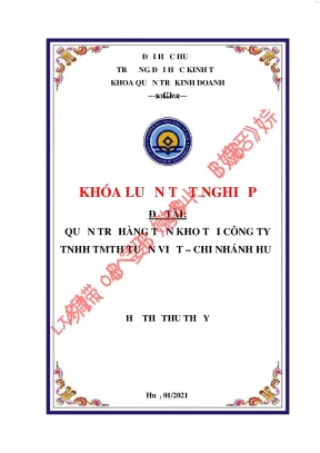 Quản trị hàng tồn kho tại công ty tnhh tmth tuấn việt chi nhánh huế