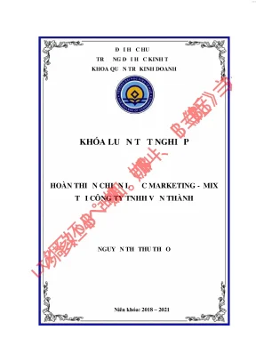 Hoàn thiện chiến lược marketing mix tại công ty trách nhiệm hữu hạn vạn thành