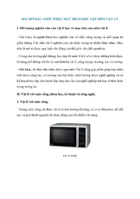 Lý thuyết vật lí 10 cánh diều full