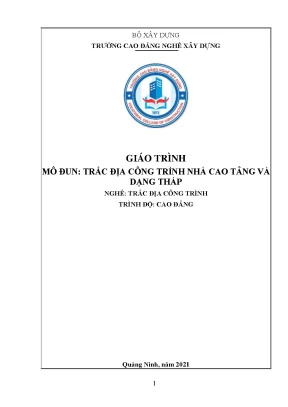 Giáo trình trắc địa công trình nhà cao tầng và dạng tháp nghề trắc địa công trình cao đẳng