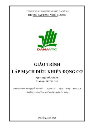 Giáo trình lắp mạch điều khiển động cơ nghề điện dân dụng cao đẳng