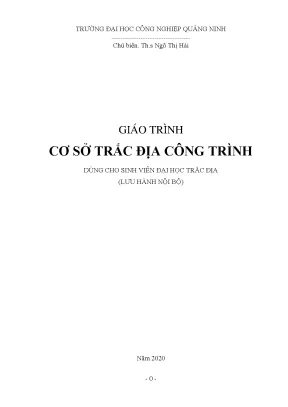 Giáo trình cơ sở trắc địa công trình ngành trắc địa