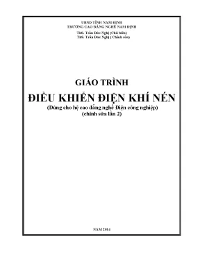 Giáo trình điều khiển điện khí nén nghề điện công nghiệp trường cđ nghề nam định
