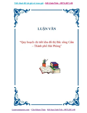 Luận văn thạc sĩ quy hoạch chi tiết khu đô thị bắc sông cấm thành phố hải phòng