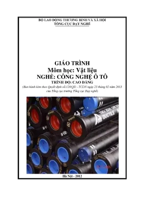 Giáo trình vật liệu công nghệ ô tô