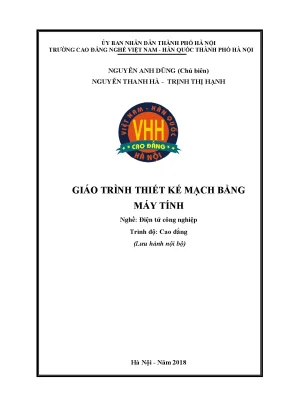 Giáo trình thiết kế mạch bằng máy tính nghề điện công nghiệp cao đẳng