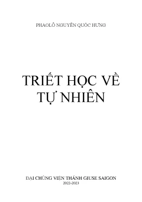 Triết học tự nhiên