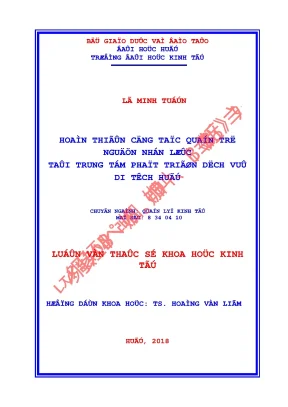 Hoàn thiện công tác quản trị nguồn nhân lực tại trung tâm phát triển dịch vụ di tích huế