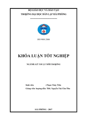 Thiết kế hệ thống xử lý nước thải sinh hoạt cho khu chung cư định mức sử dụng nước là 100m3 ngàyđêm