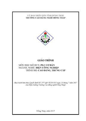 Giáo trình plc cơ bản nghề điện công nghiệp cđtc