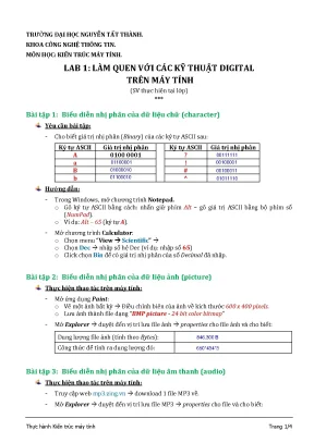 Lab thực hành môn cấu trúc máy tính có đáp án