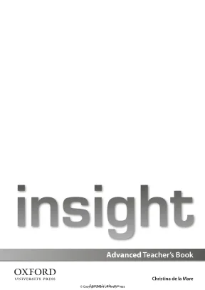 Insight advanced teachers book