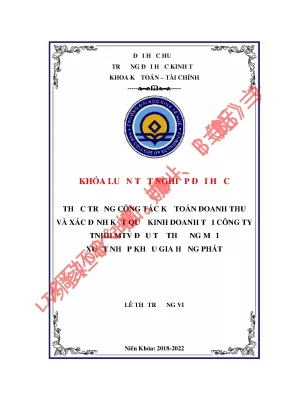 Thực trạng công tác kế toán doanh thu và xác định kết quả kinh doanh tại công ty tnhh đầu tư thương mại xuất nhập khẩu gia hưng phát