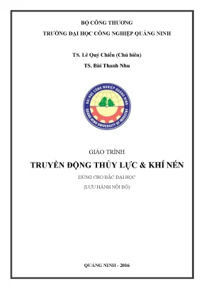 Giáo trình truyền động thủy lực và khí nén