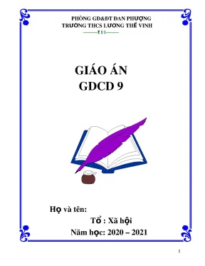 Giáo án môn gdcd lớp 9 trọn bộ cả năm