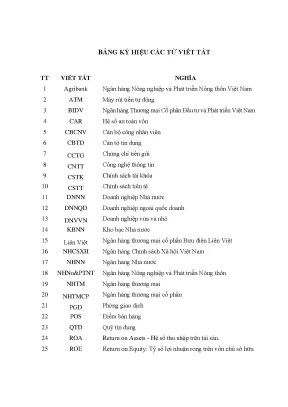 Luận văn nâng cao năng lực cạnh tranh của ngân hàng nông nghiệp và phát triển nông thôn việt nam chi nhánh tỉnh quảng bình