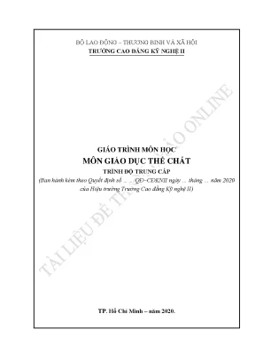 Giáo trình môn học giáo dục thể chất trình độ trung cấp