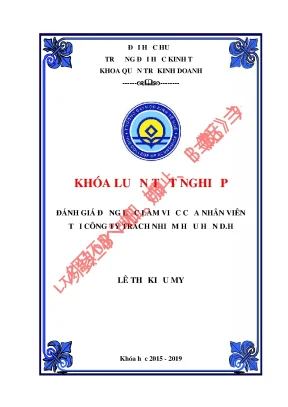 Đánh giá động lực làm việc của nhân viên tại công ty trách nhiệm hữu hạn d h