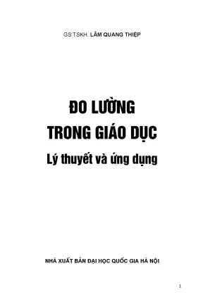 Lý thuyết và ứng dụng đo lường trong giáo dục