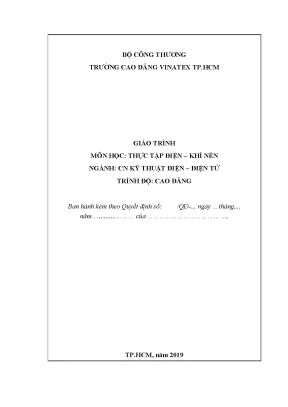Giáo trình thực tập điện khí nén ngành cn kỹ thuật điện điện tử trình độ trung cấp