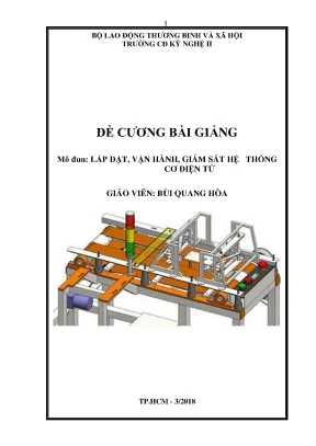 Giáo trình lắp đặt vận hành giám sát hệ thống cơ điện tử