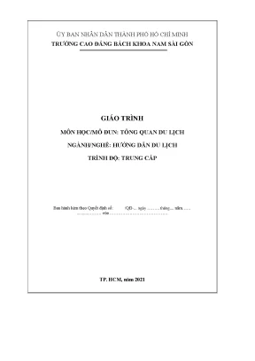 Giáo trình tổng quan du lịch ngành hướng dẫn du lịch trung cấp