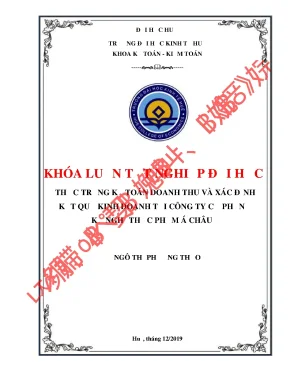 Khóa luận tốt nghiệp thực trạng kế toán doanh thu và xác định kết quả kinh doanh tại công ty cổ phần kỹ nghệ thực phẩm á châu