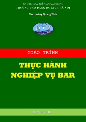 Giáo trình thực hành nghiệp vụ bar