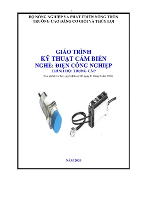 Giáo trình kỹ thuật cảm biến nghề điện công nghiệp trình độ trung cấp
