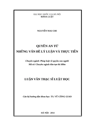 Khóa luận tốt nghiệp quyền an tử những vấn đề lý luận và thực tiễn 2