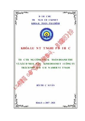 Kế toán doanh thu và xác định kết quả kinh doanh tại công ty trách nhiệm hữu hạn amer việt nam