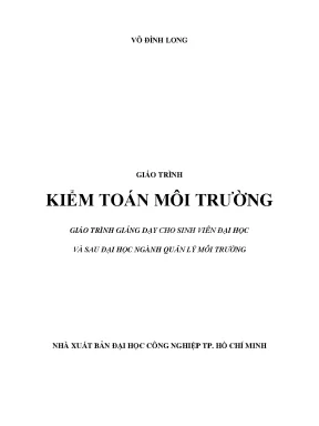 Giáo trình kiểm toán môi trường